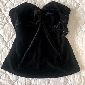 Mango velvet bustier